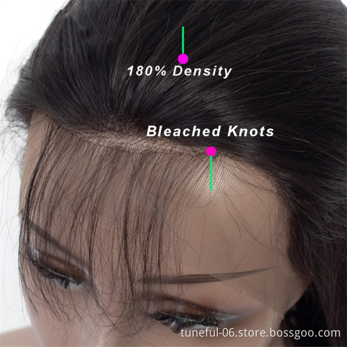 Pre-Plucked 360 Yaki Kinky Straight Frontal Lace Wigs for Black Women Human Hair Transparent HD Full Lace Human Hair Wigs